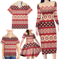Tonga Language Week Family Matching Long Sleeve Bodycon Dress and Hawaiian Shirt Lea Faka-Tonga Everyday LT05 - Polynesian Pride