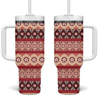 Tonga Language Week Tumbler With Handle Lea Faka-Tonga Everyday - Polynesian Pride