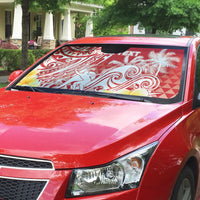 Personalised Tahiti Surfing Auto Sun Shade Polynesian Style LT05 - Polynesian Pride