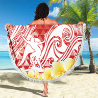 Personalised Tahiti Surfing Beach Blanket Polynesian Style LT05 - Polynesian Pride