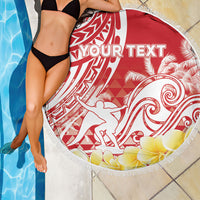 Personalised Tahiti Surfing Beach Blanket Polynesian Style LT05 - Polynesian Pride