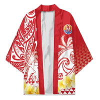 Personalised Tahiti Surfing Kimono Polynesian Style LT05 Unisex Red - Polynesian Pride