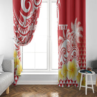 Personalised Tahiti Surfing Window Curtain Polynesian Style LT05 - Polynesian Pride