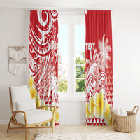 Personalised Tahiti Surfing Window Curtain Polynesian Style LT05 - Polynesian Pride