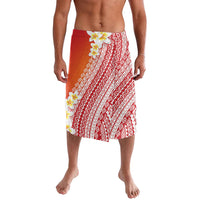 Tahiti Plumeria Tribal Pattern Lavalava Wave Style Red LT05 Red - Polynesian Pride