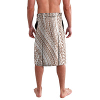 Tahiti Plumeria Tribal Pattern Lavalava Wave Style Brown LT05 - Polynesian Pride