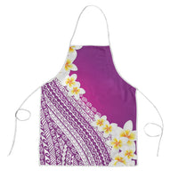 Tahiti Plumeria Tribal Pattern Apron Wave Style Purple LT05 Purple - Polynesian Pride