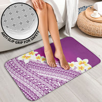 Tahiti Plumeria Tribal Pattern Bathroom Set Wave Style Purple LT05 - Polynesian Pride