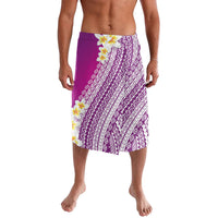 Tahiti Plumeria Tribal Pattern Lavalava Wave Style Purple LT05 Purple - Polynesian Pride