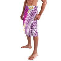 Tahiti Plumeria Tribal Pattern Lavalava Wave Style Purple LT05 - Polynesian Pride