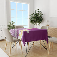 Tahiti Plumeria Tribal Pattern Tablecloth Wave Style Purple LT05 - Polynesian Pride