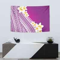 Tahiti Plumeria Tribal Pattern Tapestry Wave Style Purple LT05 - Polynesian Pride