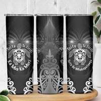 Aotearoa Toitu Te Tiriti Skinny Tumbler Ka Mua Ka Muri LT05 - Polynesian Pride