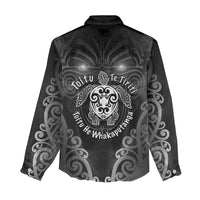 Aotearoa Toitu Te Tiriti Women Casual Shirt Ka Mua Ka Muri LT05 - Polynesian Pride