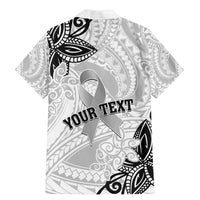 Personalised Polynesia Brain Cancer Family Matching Mermaid Dress and Hawaiian Shirt No One Fights Alone LT05 - Polynesian Pride