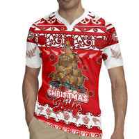 Personalised New Zealand Christmas In July Rugby Jersey Maori Kiwi Xmas Tree - Red LT05 - Polynesian Pride