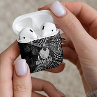 Hawaii King Kamehameha AirPods Case With Hawaiian Ipu Motifs Black Version