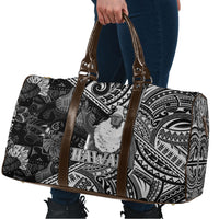 Hawaii King Kamehameha Travel Bag With Hawaiian Ipu Motifs Black Version