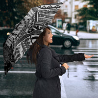 Hawaii King Kamehameha Umbrella With Hawaiian Ipu Motifs Black Version