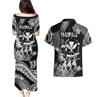 Hawaii Beautiful Hula Dancers Couples Matching Puletasi and Hawaiian Shirt With Ipu Keke And Pahu Drum LT05 - Polynesian Pride