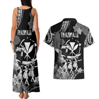 Hawaii Beautiful Hula Dancers Couples Matching Tank Maxi Dress and Hawaiian Shirt With Ipu Keke And Pahu Drum LT05 - Polynesian Pride