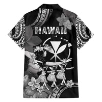 Hawaii Beautiful Hula Dancers Family Matching Off The Shoulder Long Sleeve Dress and Hawaiian Shirt With Ipu Keke And Pahu Drum LT05 - Polynesian Pride