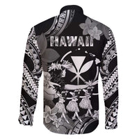 Hawaii Beautiful Hula Dancers Family Matching Off Shoulder Short Dress and Hawaiian Shirt With Ipu Keke And Pahu Drum LT05 - Polynesian Pride