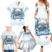 Hawaii Sugar Plantation Family Matching Summer Maxi Dress and Hawaiian Shirt With Hawaiian Tapa Pattern LT05 - Polynesian Pride