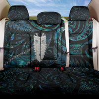 New Zealand Aotearoa Back Car Seat Cover Maori Tane Te Waiora Paua Shell Glitter Turquoise LT05 One Size Turquoise - Polynesian Pride