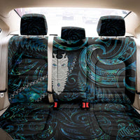 New Zealand Aotearoa Back Car Seat Cover Maori Tane Te Waiora Paua Shell Glitter Turquoise LT05 - Polynesian Pride