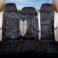 New Zealand Aotearoa Back Car Seat Cover Maori Tane Te Waiora Paua Shell Glitter Purple LT05 One Size Purple - Polynesian Pride