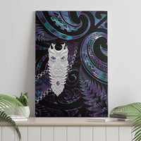 New Zealand Aotearoa Canvas Wall Art Maori Tane Te Waiora Paua Shell Glitter Purple LT05 - Polynesian Pride