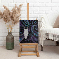 New Zealand Aotearoa Canvas Wall Art Maori Tane Te Waiora Paua Shell Glitter Purple LT05 - Polynesian Pride