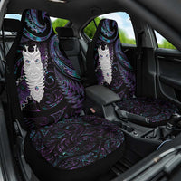 New Zealand Aotearoa Car Seat Cover Maori Tane Te Waiora Paua Shell Glitter Purple LT05 One Size Purple - Polynesian Pride