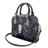 New Zealand Aotearoa Shoulder Handbag Maori Tane Te Waiora Paua Shell Glitter Purple LT05 - Polynesian Pride