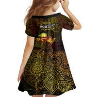 Happy Diwali Festival Family Matching Short Sleeve Bodycon Dress and Hawaiian Shirt Diya Lamp Hibiscus Polynesian Pattern LT05 - Polynesian Pride