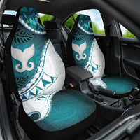 Aotearoa New Zealand Car Seat Cover Maori Wera Paua Shell Teal Glitter LT05 One Size Teal - Polynesian Pride