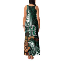 Hawaii Ikaika Warrior Football Family Matching Tank Maxi Dress and Hawaiian Shirt Polynesian Tribal Tattoo LT05 - Polynesian Pride