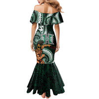 Hawaii Ikaika Warrior Football Mermaid Dress Polynesian Tribal Tattoo LT05 - Polynesian Pride