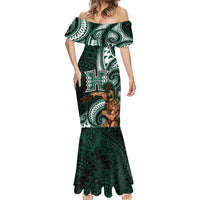 Hawaii Ikaika Warrior Football Mermaid Dress Polynesian Tribal Tattoo LT05 - Polynesian Pride