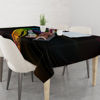 LGBT History Month Tablecloth Proud And Happy Polynesian Dolphin LT05 - Polynesian Pride