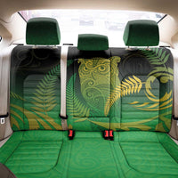New Zealand Aotearoa Ruru Back Car Seat Cover Maori Fern Art Green LT05 - Polynesian Pride