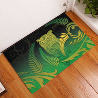 New Zealand Aotearoa Ruru Rubber Doormat Maori Fern Art Green LT05 - Polynesian Pride