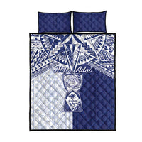 Northern Mariana Islands And Guam Quilt Bed Set Latte Stone With Tribal Pattern LT05 - Polynesian Pride