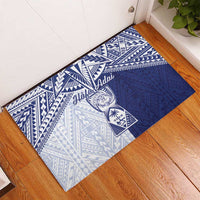 Northern Mariana Islands And Guam Rubber Doormat Latte Stone With Tribal Pattern LT05 - Polynesian Pride