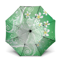 Polynesian Jellyfish Umbrella With Plumeria Green
