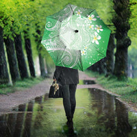 Polynesian Jellyfish Umbrella With Plumeria Green