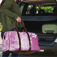 Polynesian Jellyfish Travel Bag With Plumeria Pink
