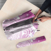 Polynesian Jellyfish Umbrella With Plumeria Pink