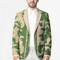Hawaii Pua Kenikeni Lei Blazer With Lau Maia Green